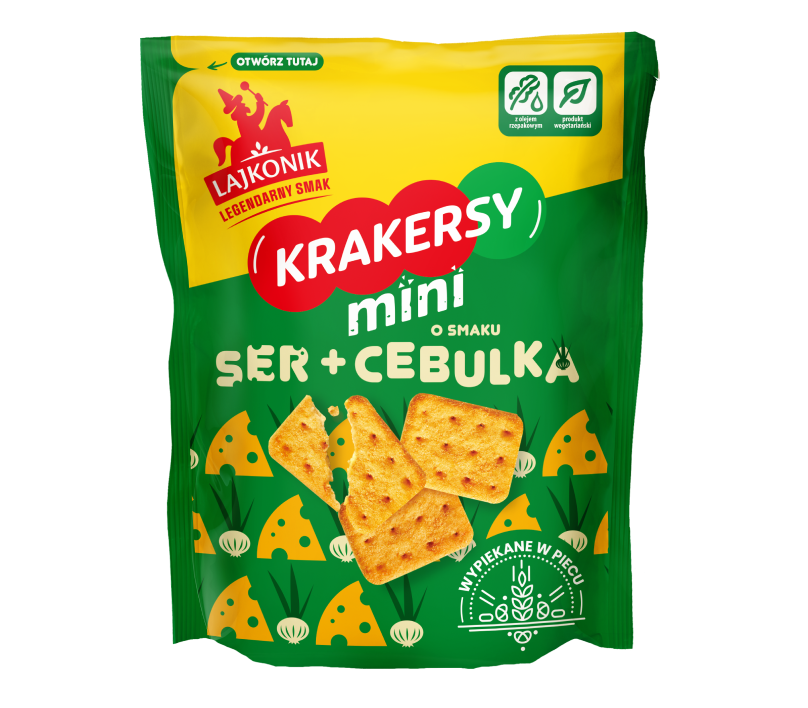 Mini Krakersy Ser i Cebulka